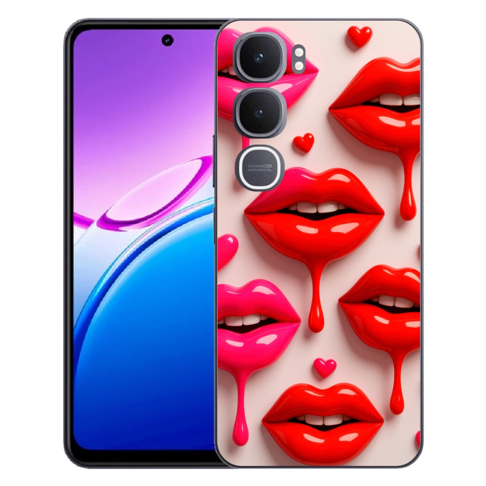 Gelový kryt mmCase na Vivo Y31 5G - rty 2