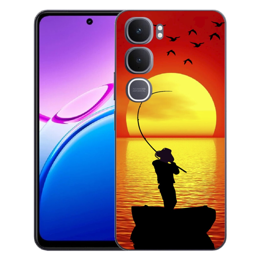 Gelový kryt mmCase na Vivo Y31 5G - rybaření