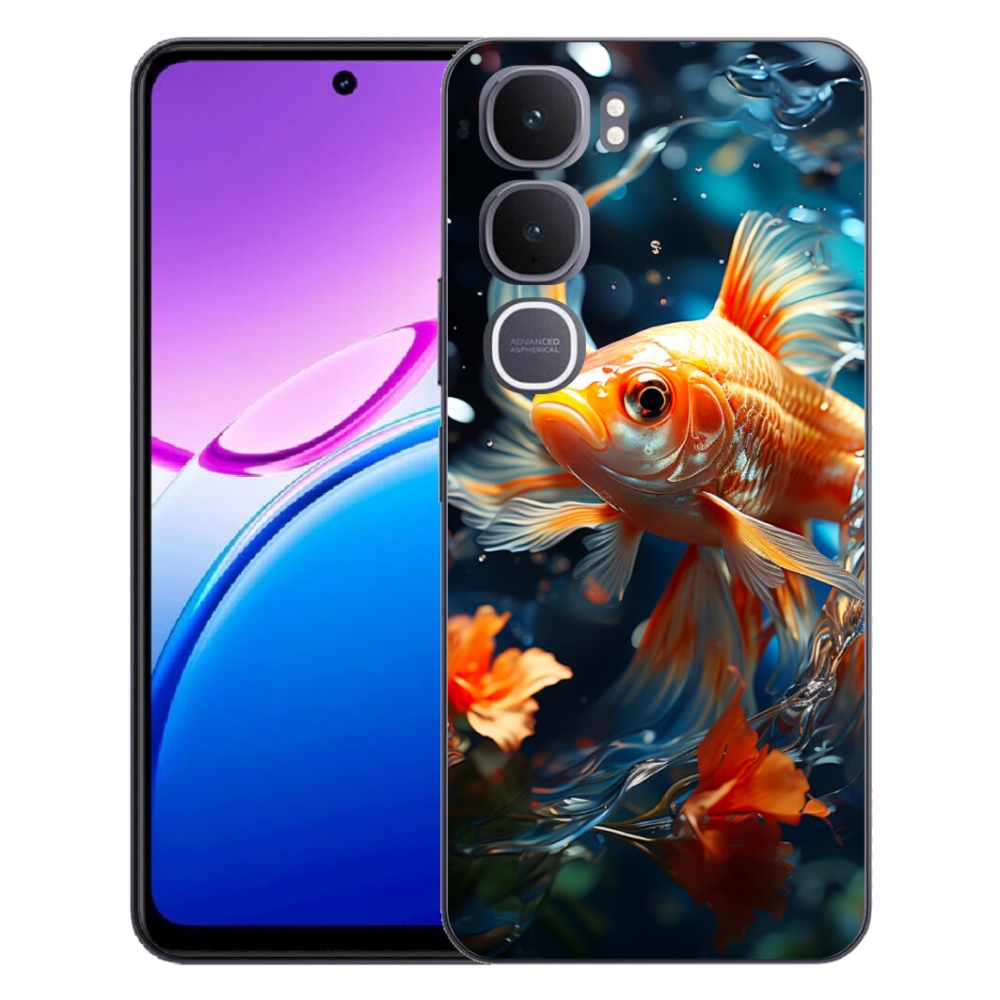 Gelový kryt mmCase na Vivo Y31 5G - rybka