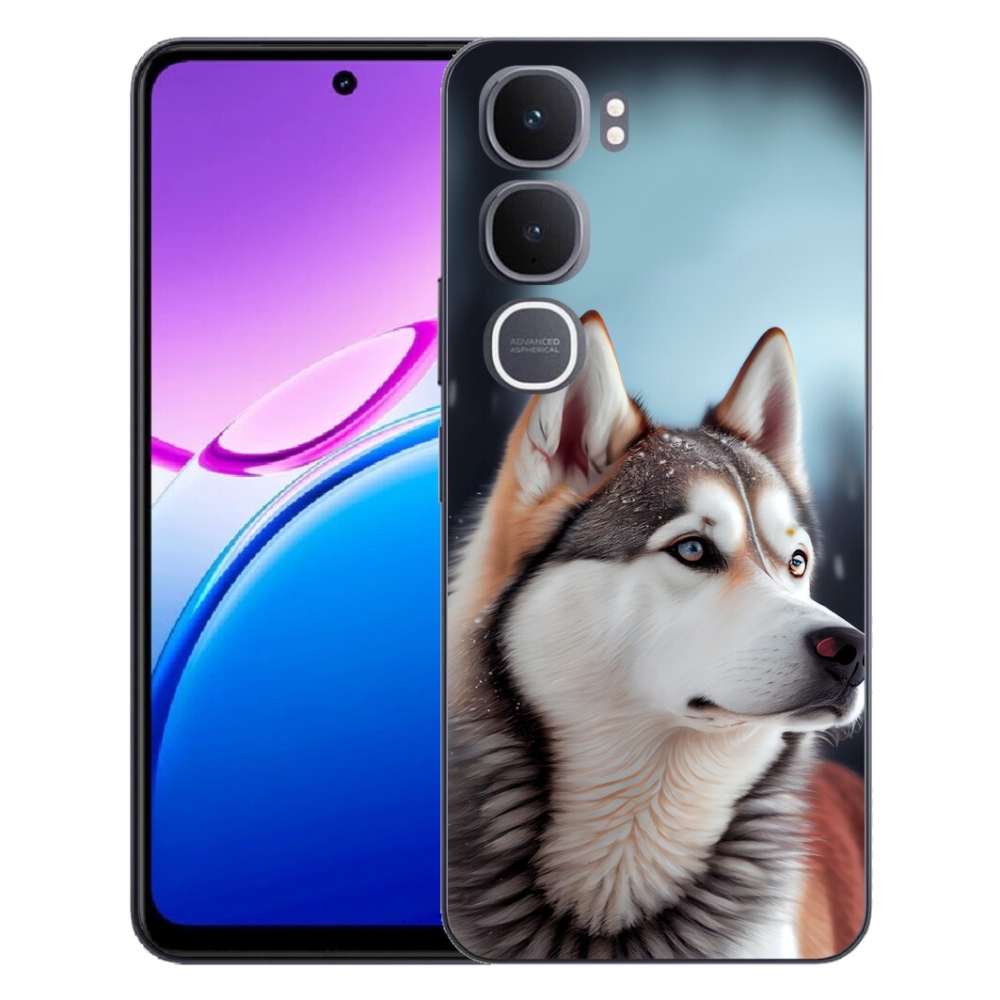 Gelový kryt mmCase na Vivo Y31 5G - sibiřský husky