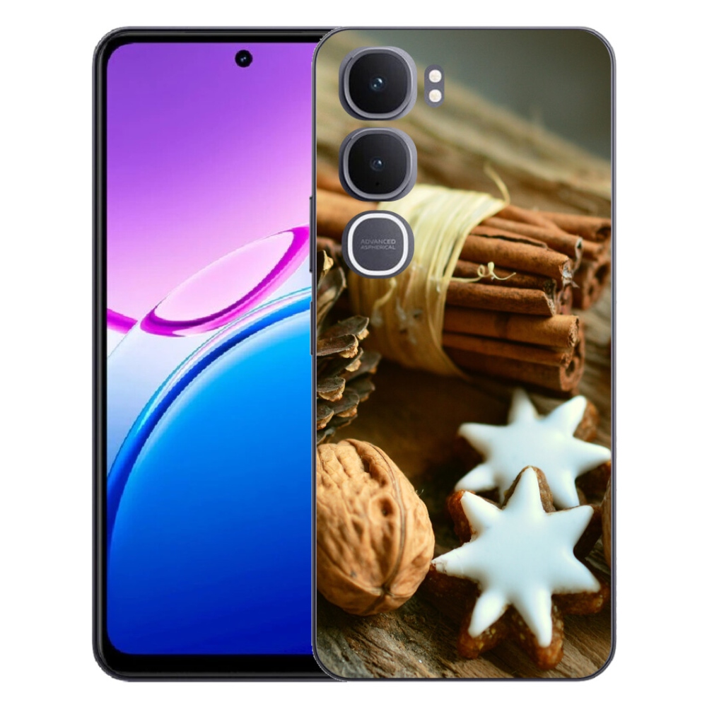 Gelový kryt mmCase na Vivo Y31 5G - skořice a perníčky