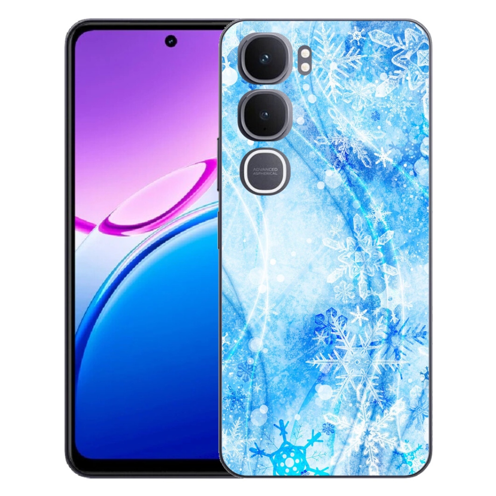 Gelový kryt mmCase na Vivo Y31 5G - sněhové vločky