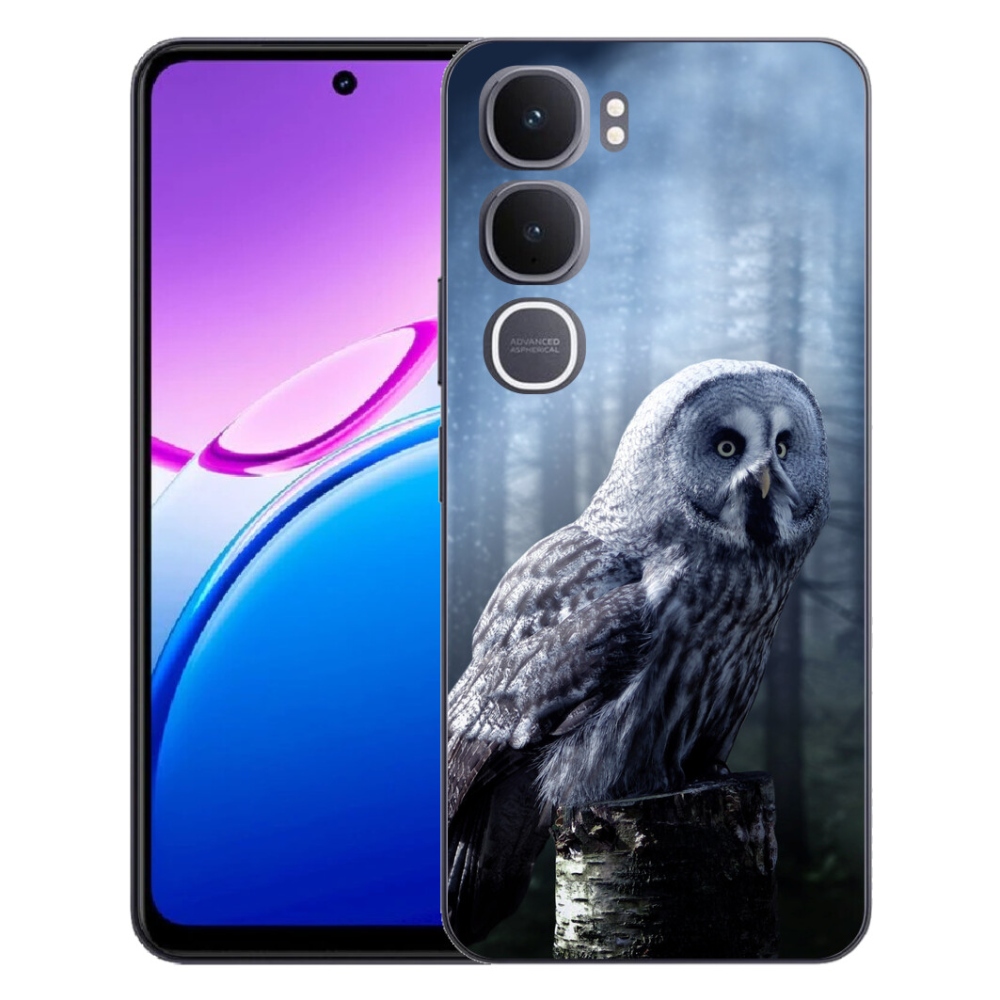 Gelový kryt mmCase na Vivo Y31 5G - sova