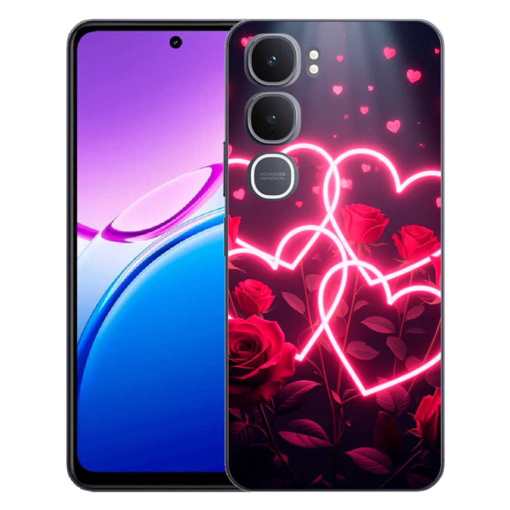 Gelový kryt mmCase na Vivo Y31 5G - srdce lásky
