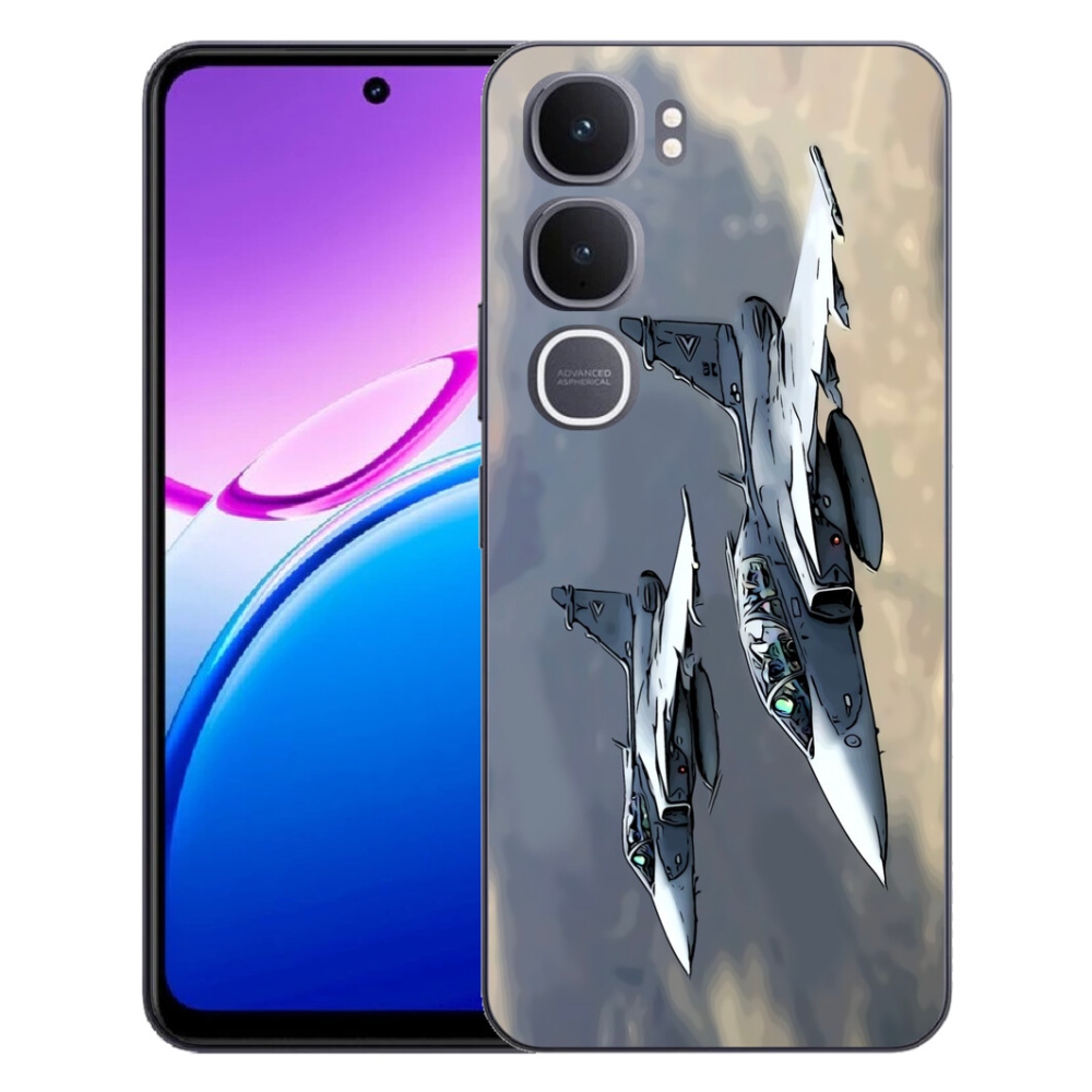 Gelový kryt mmCase na Vivo Y31 5G - stíhačky
