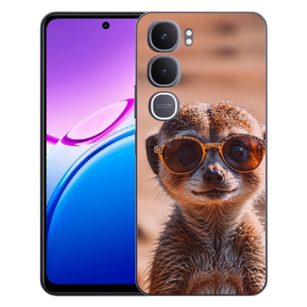 Gelový kryt mmCase na Vivo Y31 5G - stylová surikata