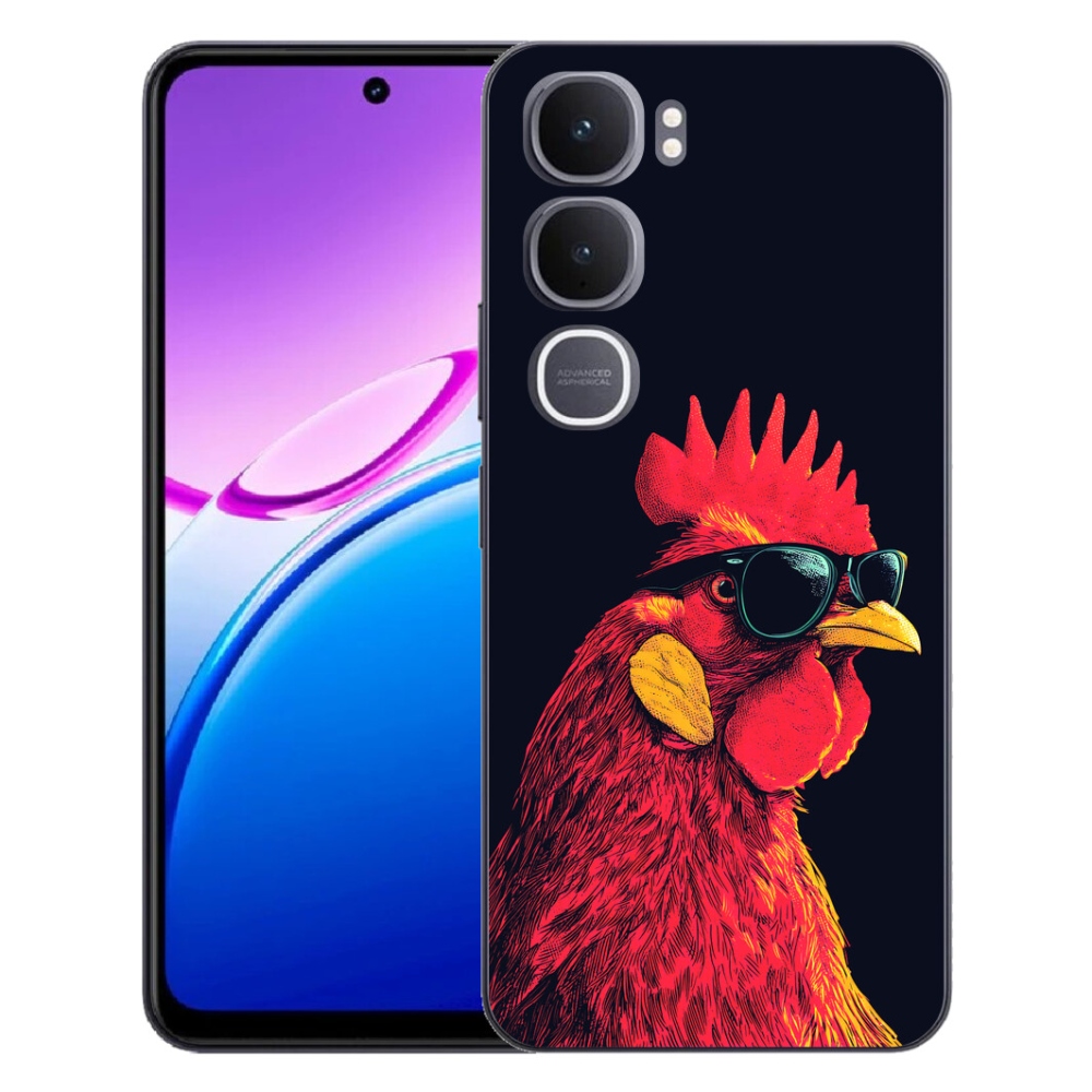 Gelový kryt mmCase na Vivo Y31 5G - stylový kohout