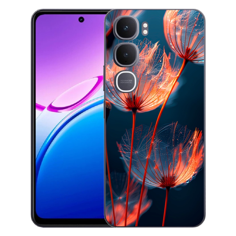 Gelový kryt mmCase na Vivo Y31 5G - světélkující chmýří