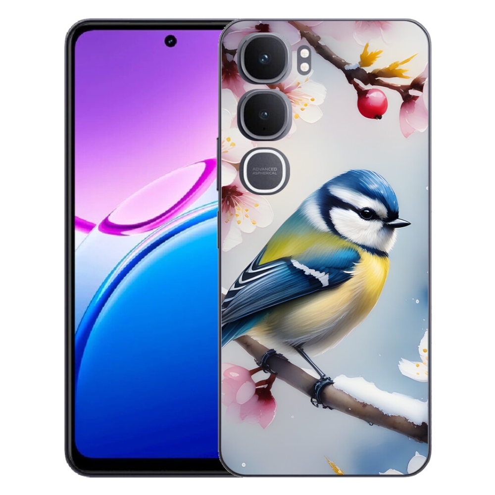 Gelový kryt mmCase na Vivo Y31 5G - sýkorka