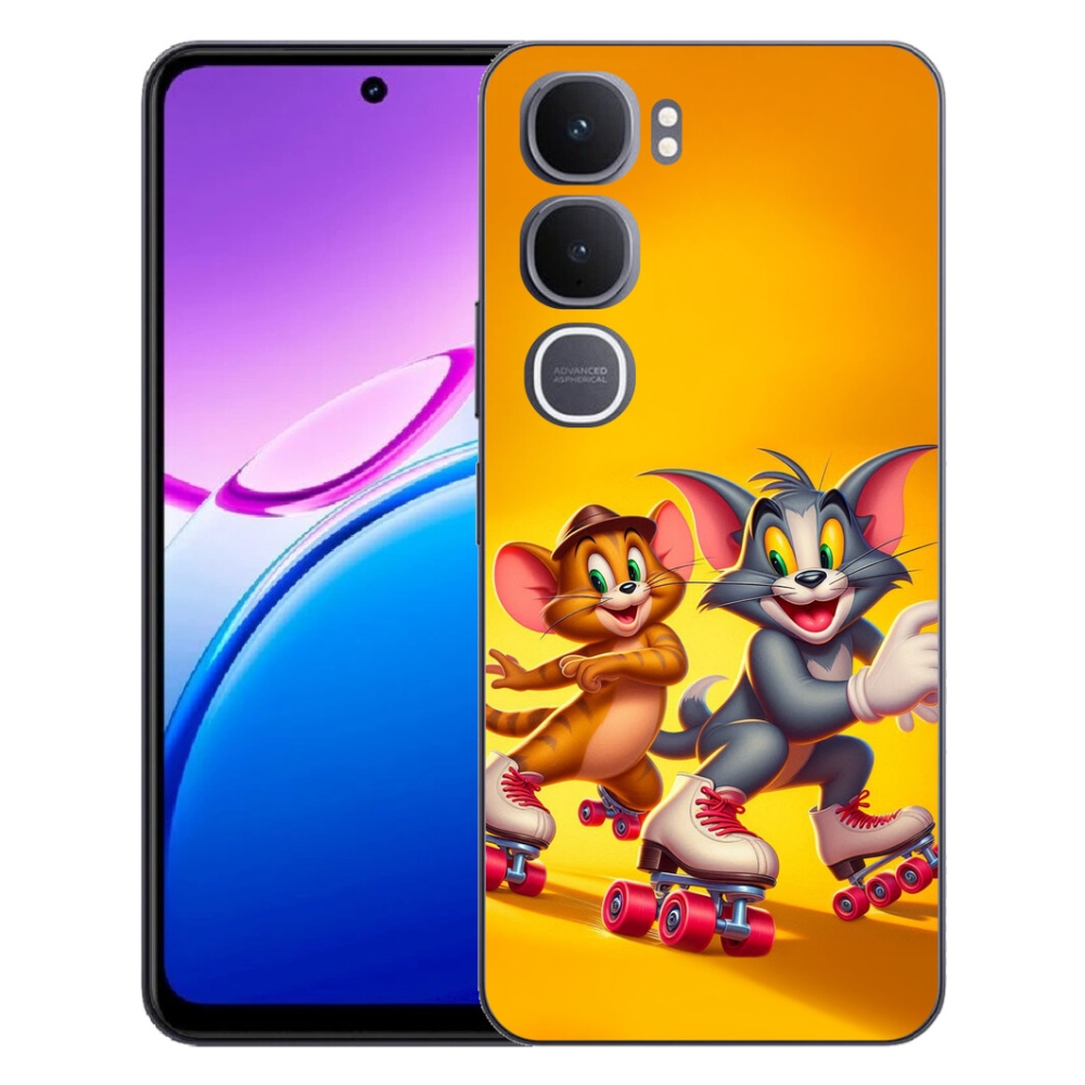 Gelový kryt mmCase na Vivo Y31 5G - tom a jerry