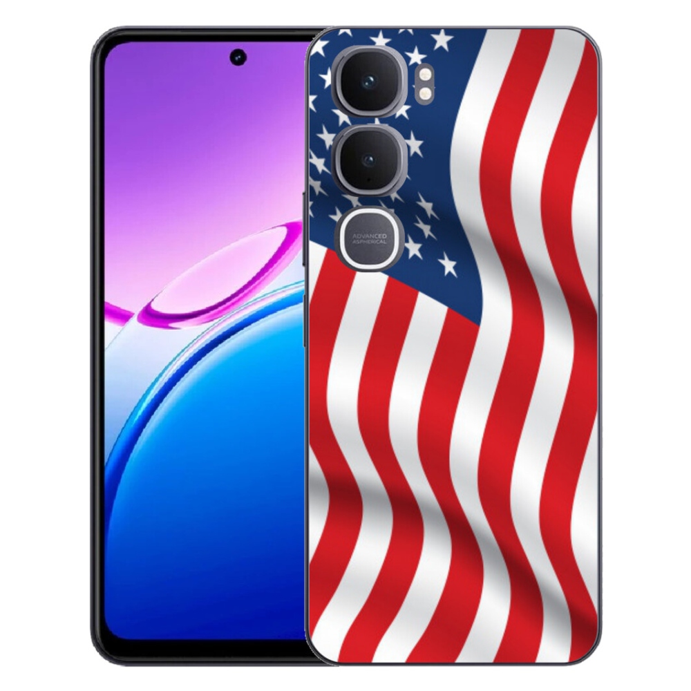 Gelový kryt mmCase na Vivo Y31 5G - USA vlajka