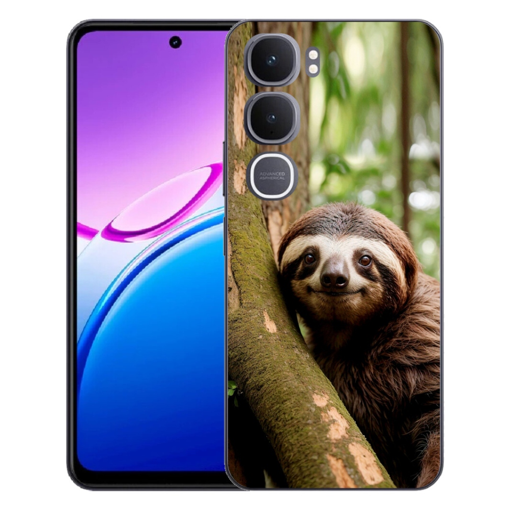Gelový kryt mmCase na Vivo Y31 5G - usměvavý lenochod