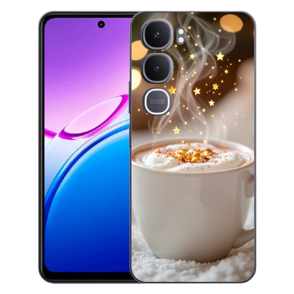 Gelový kryt mmCase na Vivo Y31 5G - vánoční horký nápoj