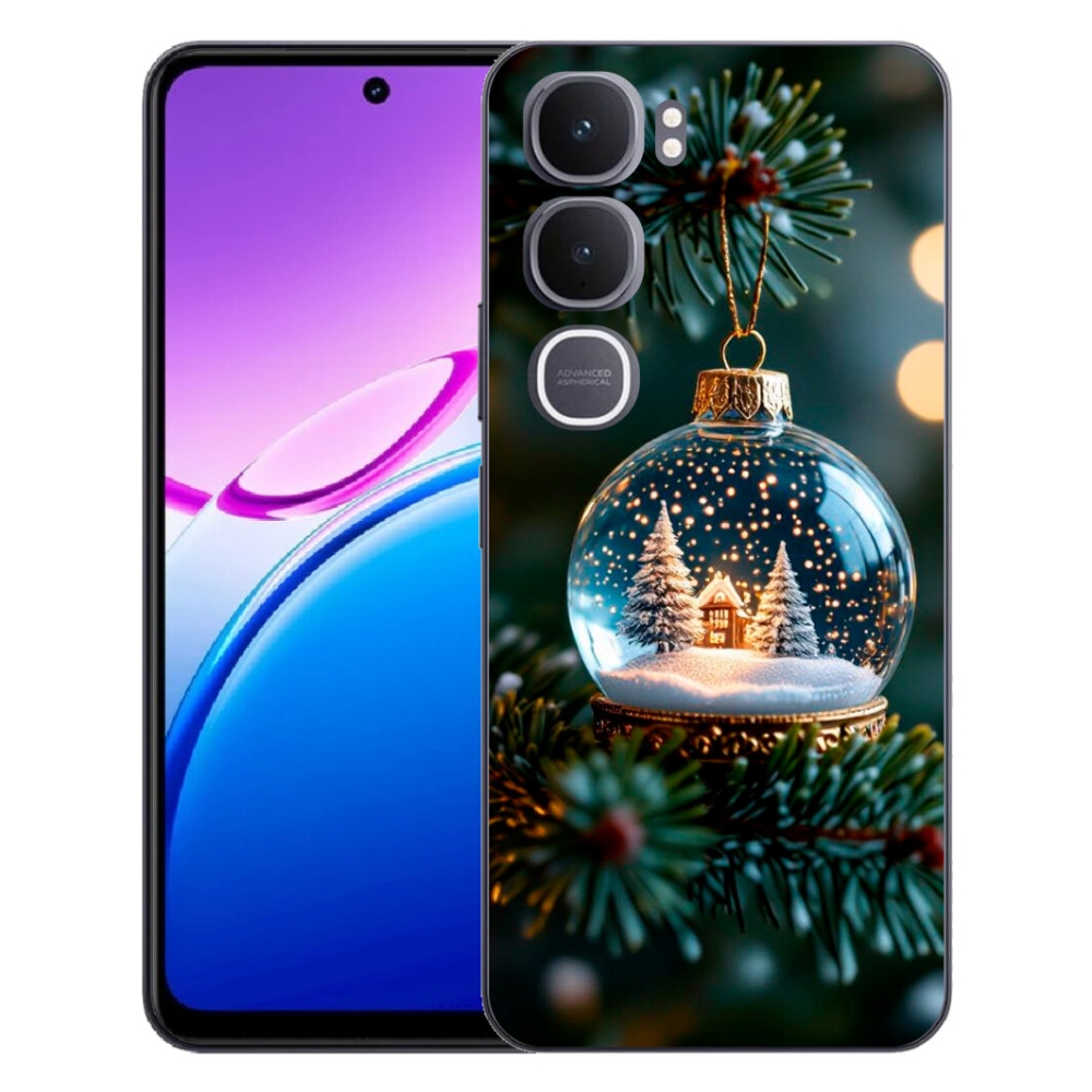 Gelový kryt mmCase na Vivo Y31 5G - vánoční koule 2