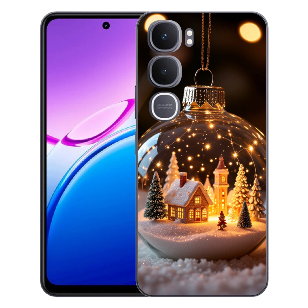 Gelový kryt mmCase na Vivo Y31 5G - vánoční koule 3