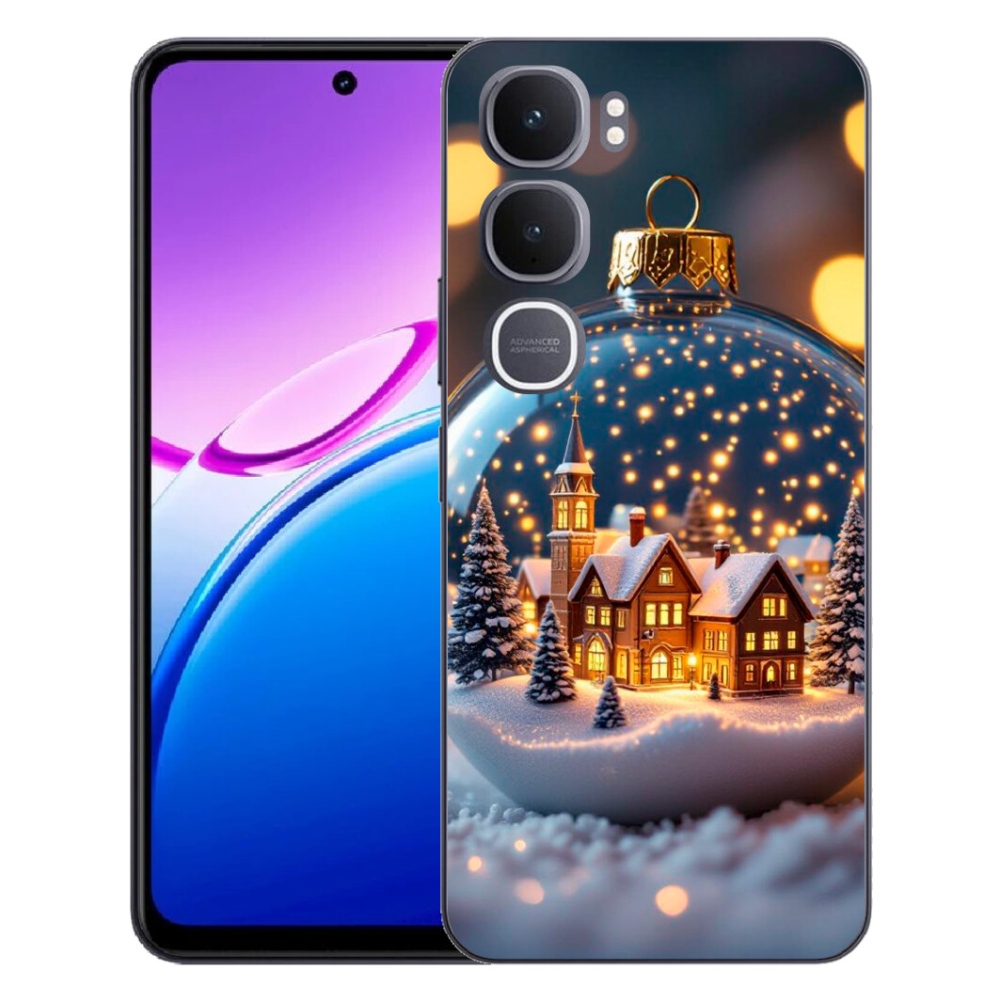 Gelový kryt mmCase na Vivo Y31 5G - vánoční koule 4