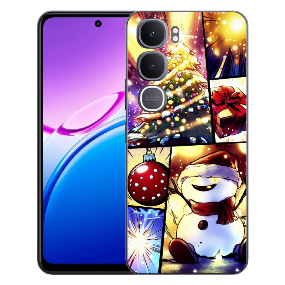 Gelový kryt mmCase na Vivo Y31 5G - vánoční motivy 1