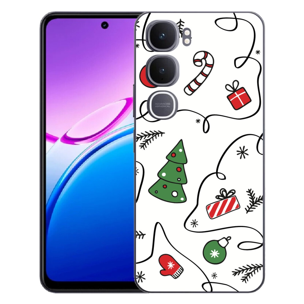 Gelový kryt mmCase na Vivo Y31 5G - vánoční motivy
