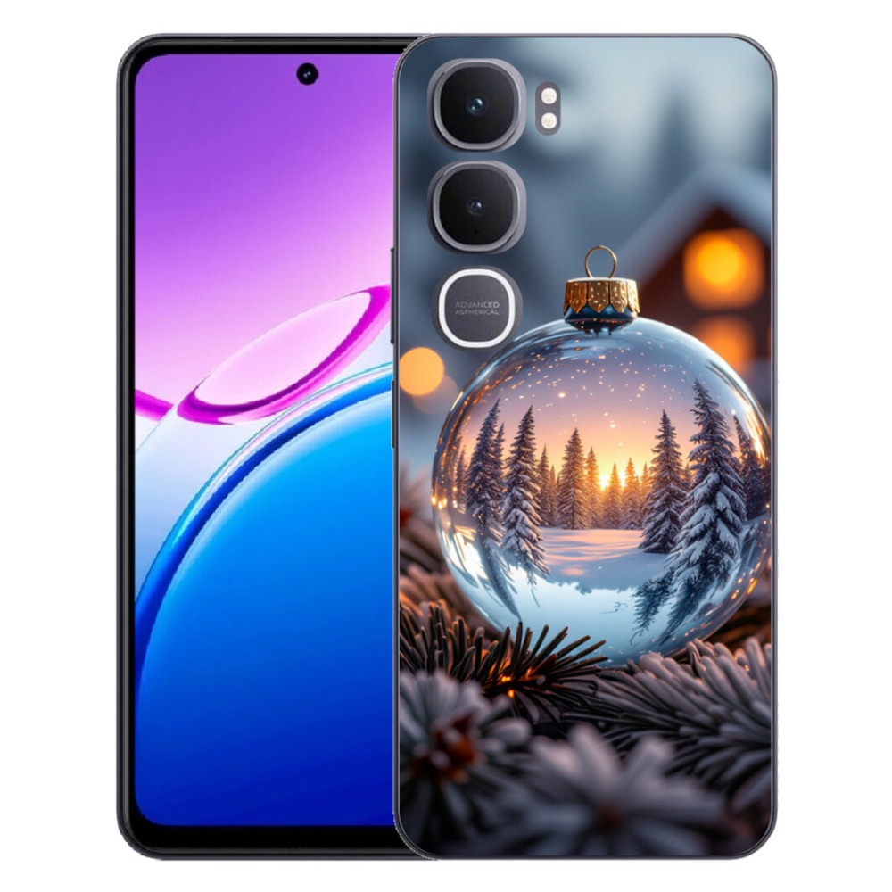 Gelový kryt mmCase na Vivo Y31 5G - vánoční ozdoba