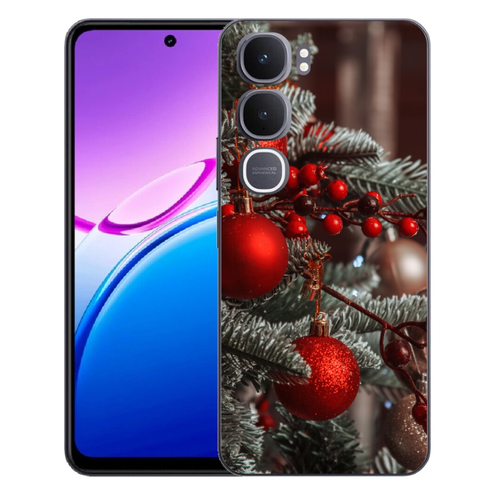 Gelový kryt mmCase na Vivo Y31 5G - vánoční ozdoby 2