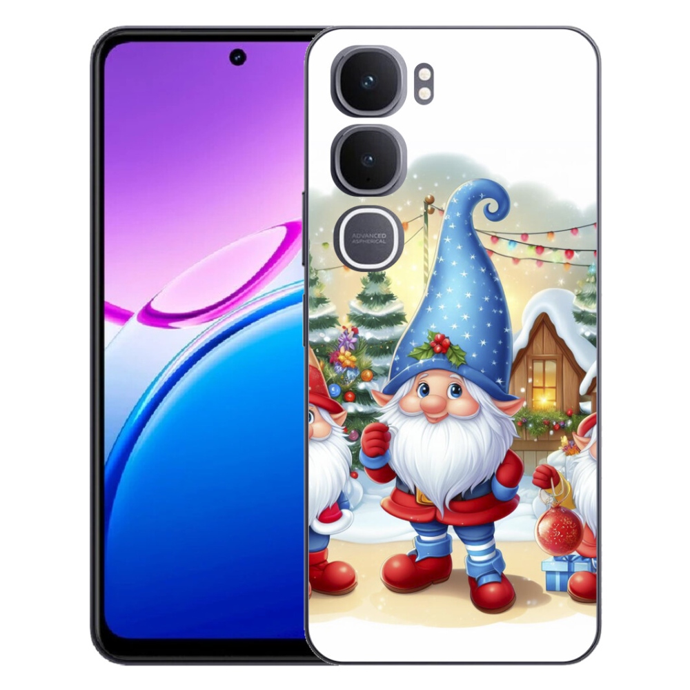 Gelový kryt mmCase na Vivo Y31 5G - vánoční skřítci
