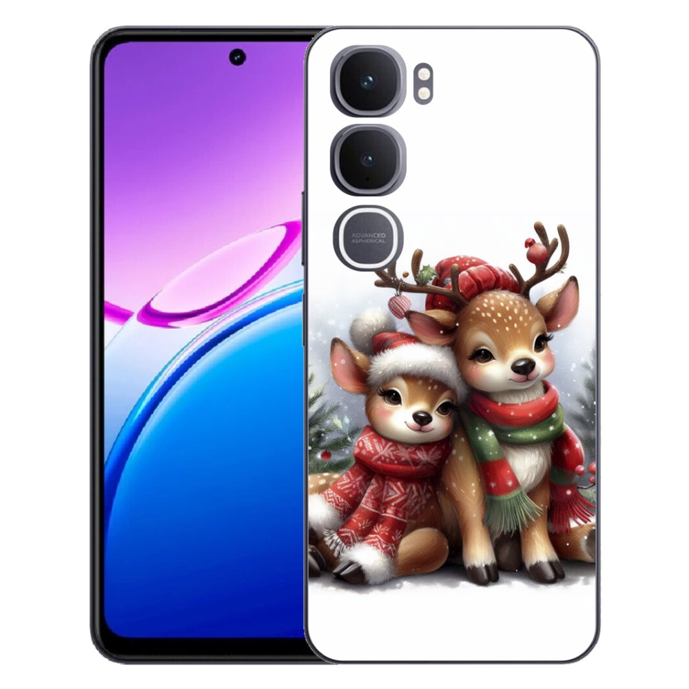 Gelový kryt mmCase na Vivo Y31 5G - vánoční sobi