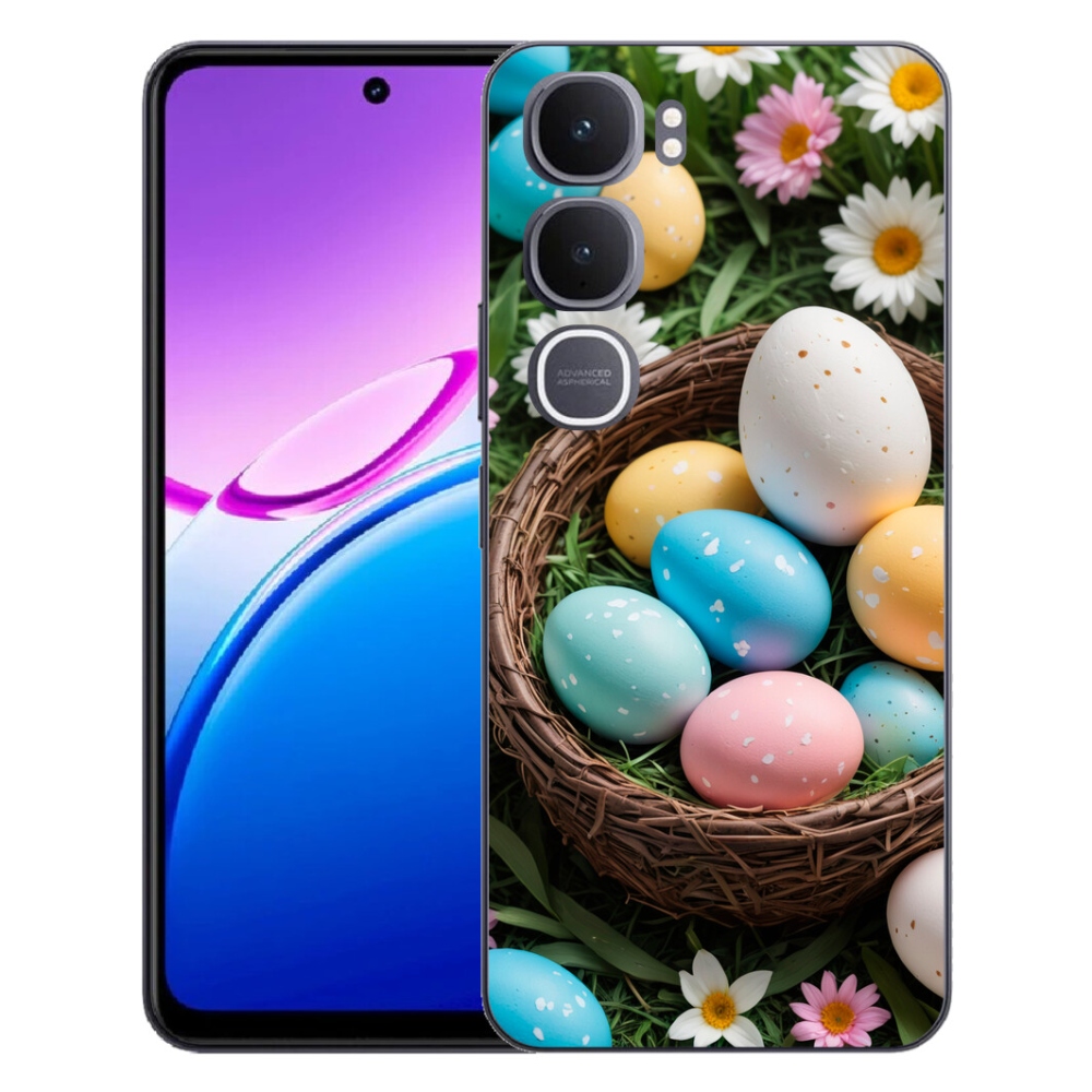 Gelový kryt mmCase na Vivo Y31 5G - velikonoční vajíčka 2