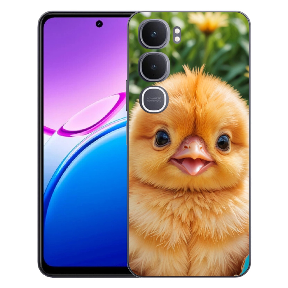 Gelový kryt mmCase na Vivo Y31 5G - veselé kuřátko