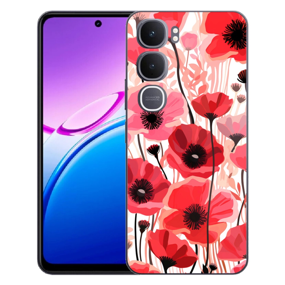 Gelový kryt mmCase na Vivo Y31 5G - vlčí mák 1