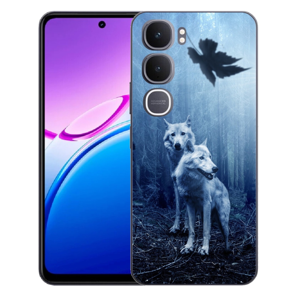 Gelový kryt mmCase na Vivo Y31 5G - vlci v lese