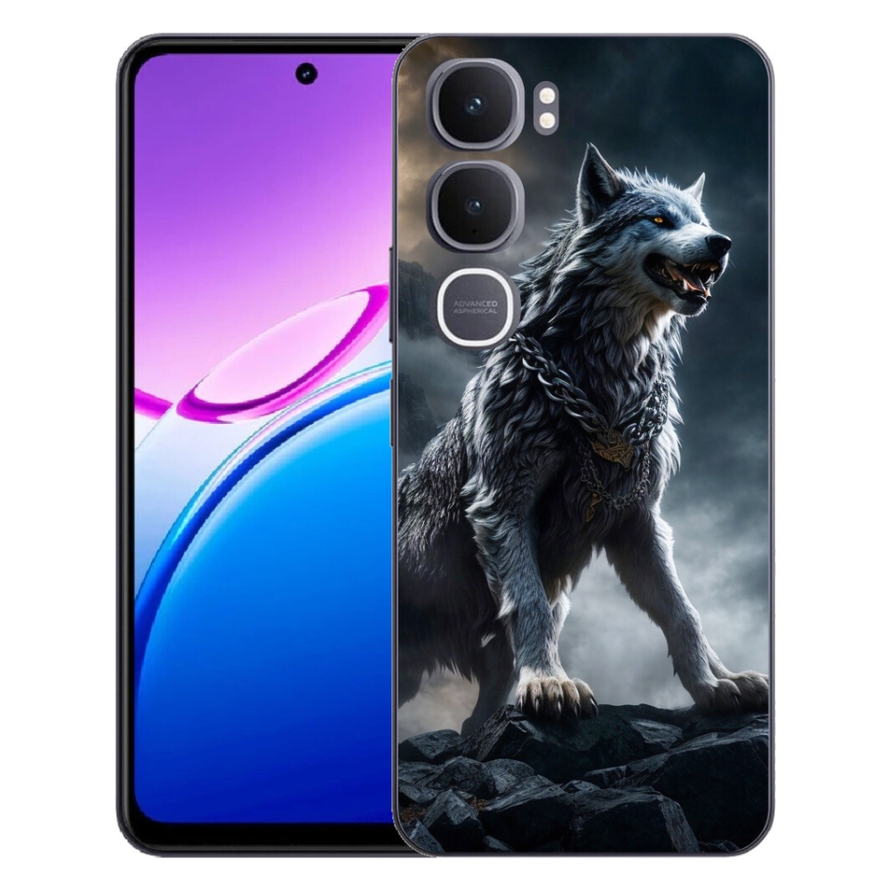 Gelový kryt mmCase na Vivo Y31 5G - vlk 1