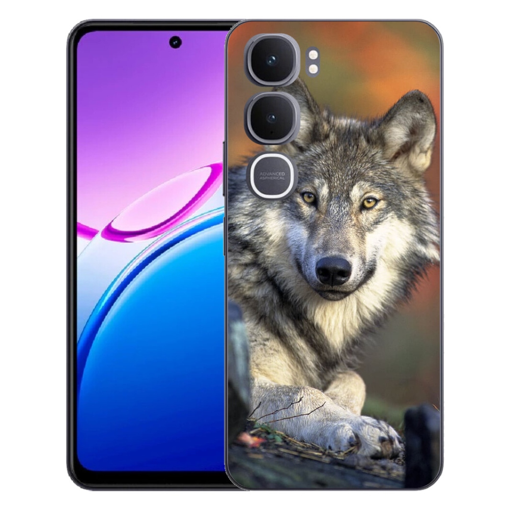 Gelový kryt mmCase na Vivo Y31 5G - vlk