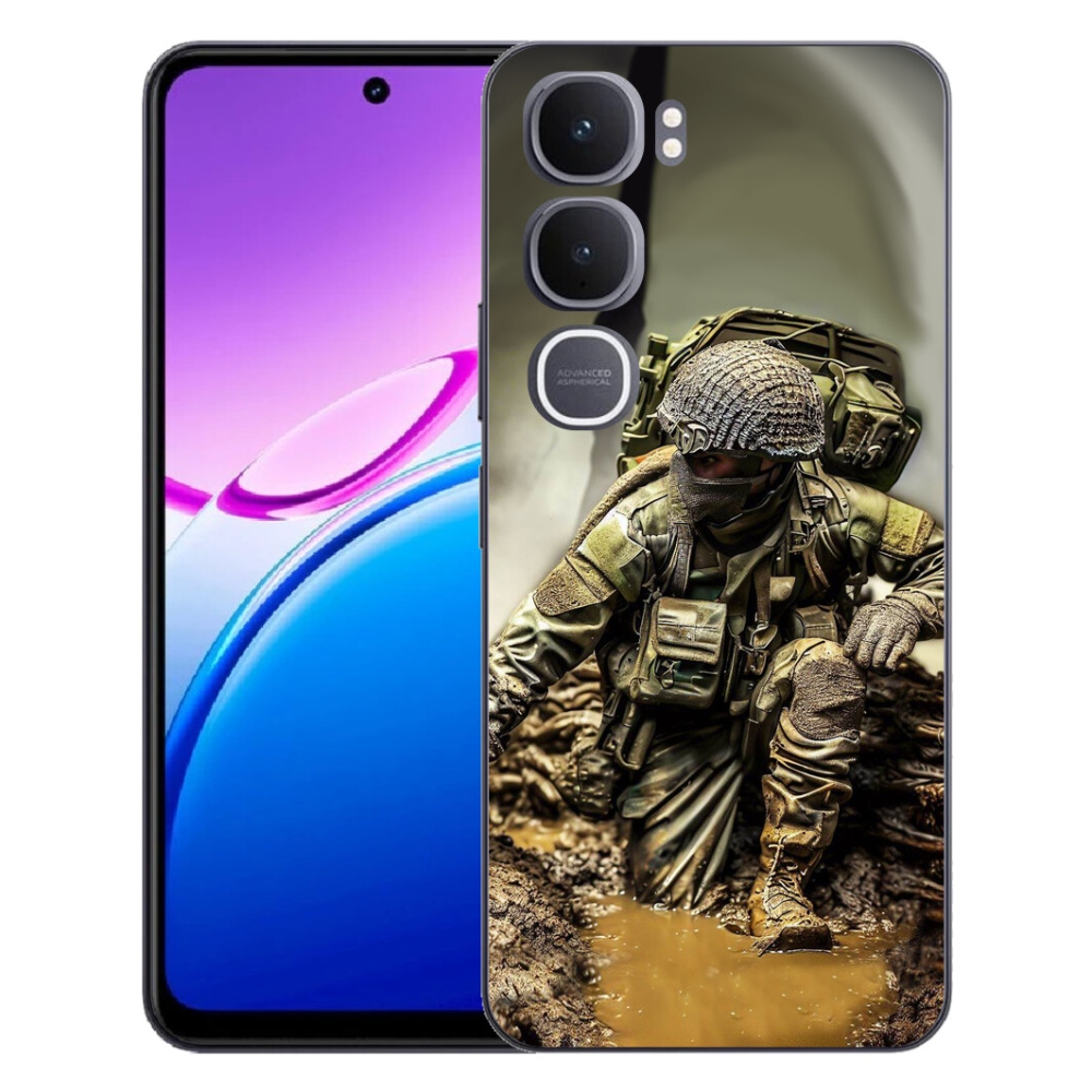 Gelový kryt mmCase na Vivo Y31 5G - voják