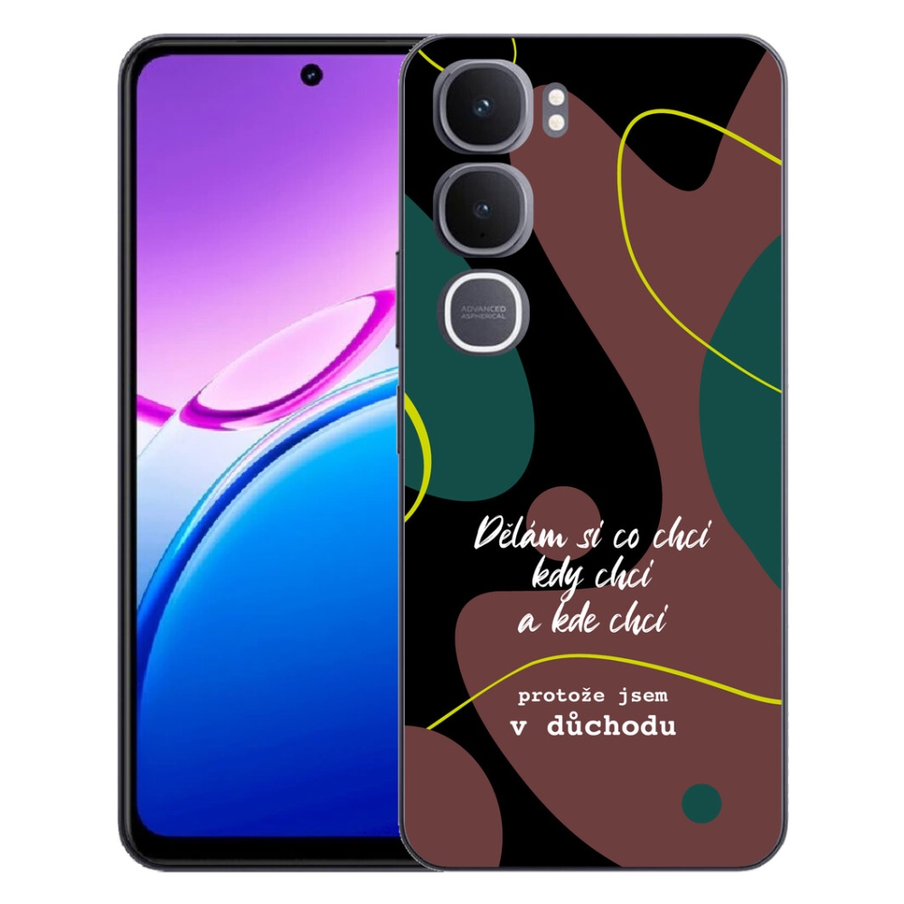 Gelový kryt mmCase na Vivo Y31 5G - vtipný text 10 černé pozadí