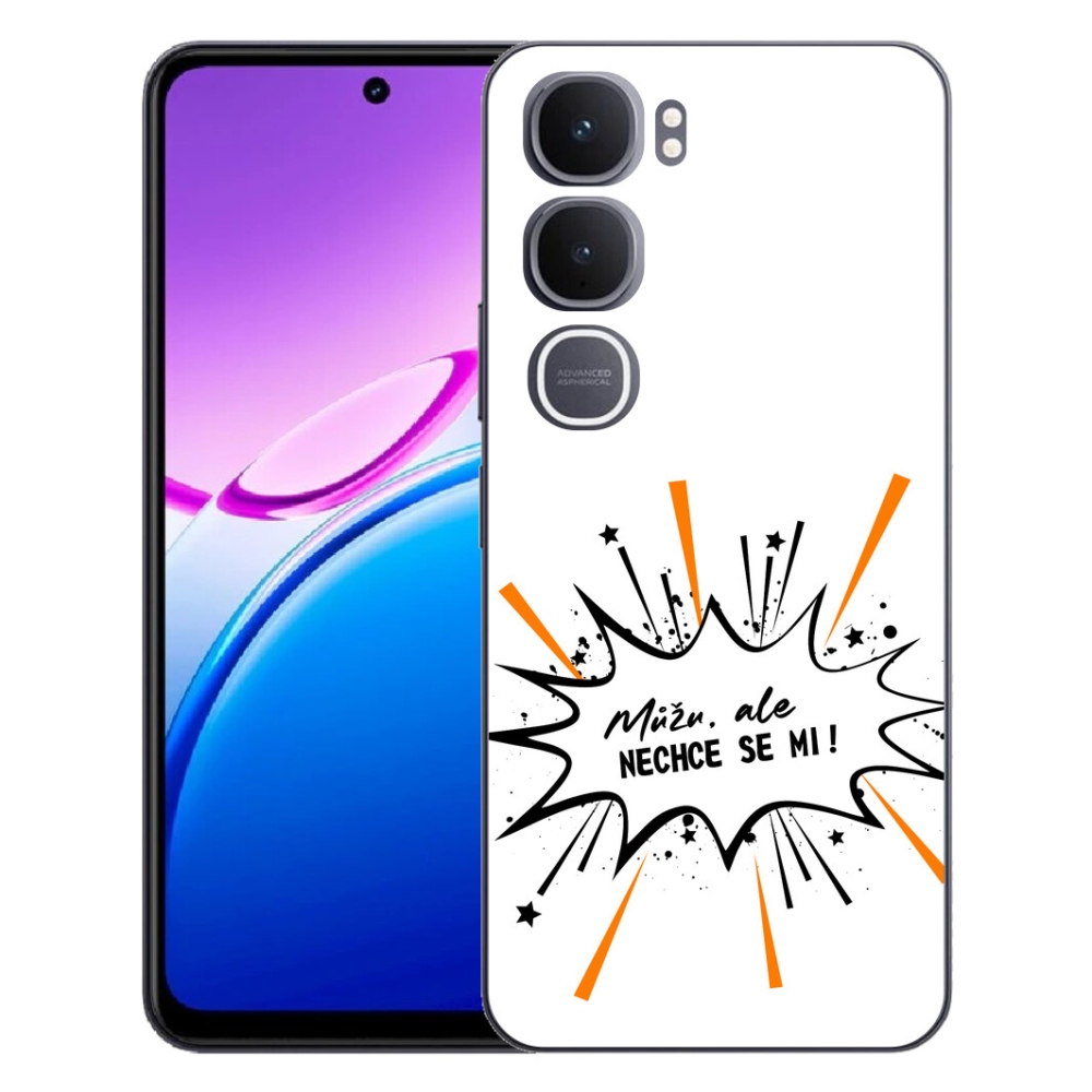 Gelový kryt mmCase na Vivo Y31 5G - vtipný text 11 bílé pozadí