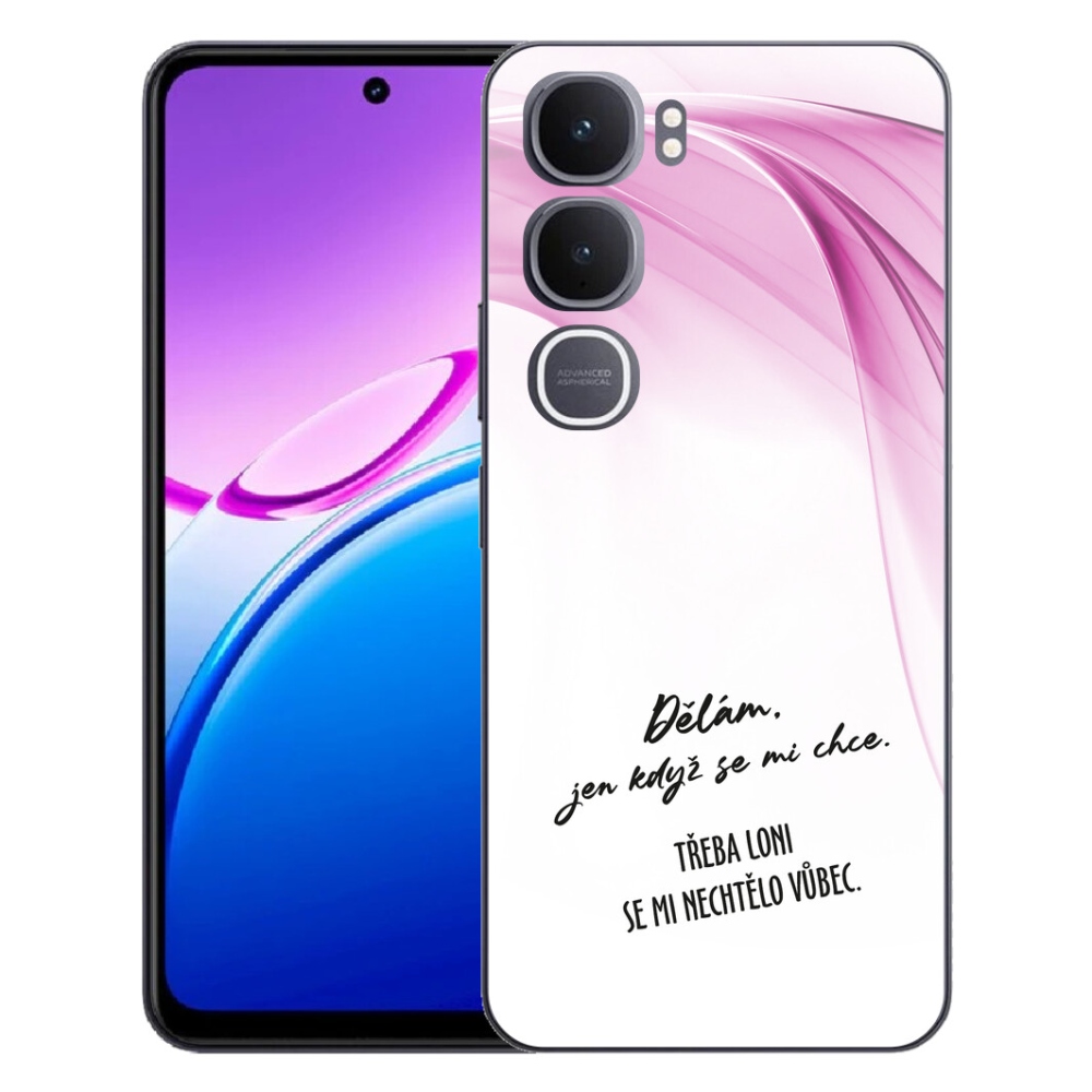 Gelový kryt mmCase na Vivo Y31 5G - vtipný text 12 bílé pozadí