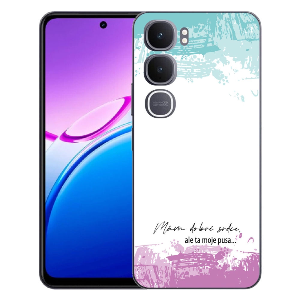 Gelový kryt mmCase na Vivo Y31 5G - vtipný text 3 bílé pozadí