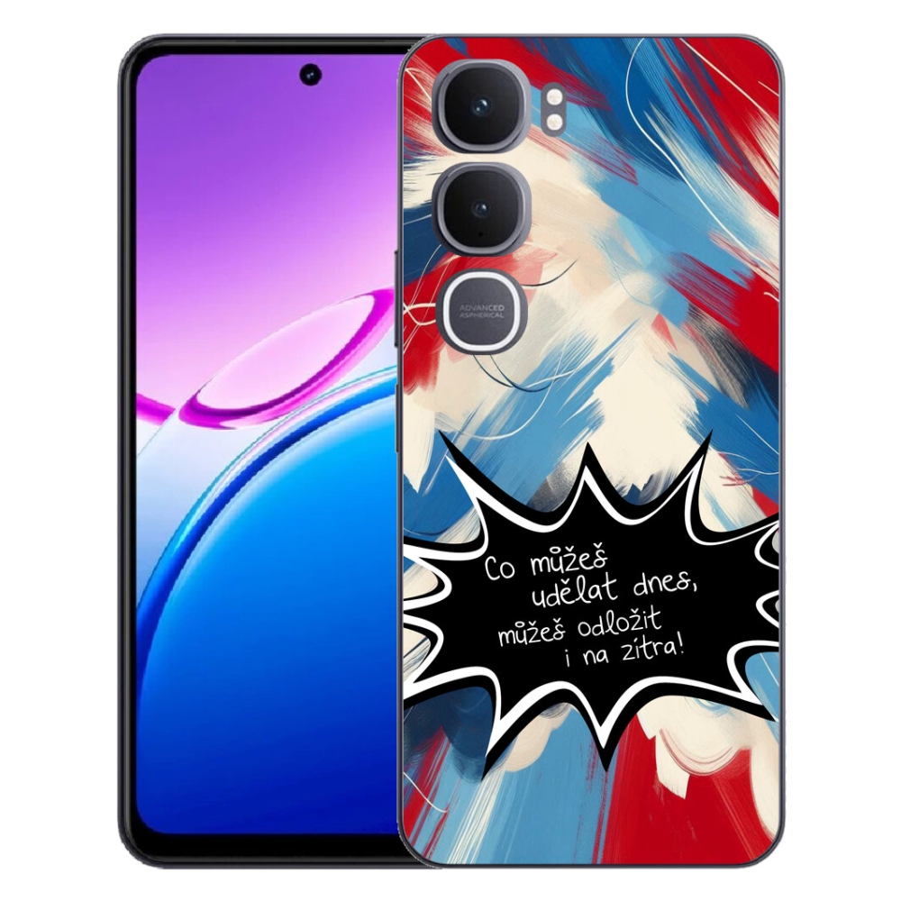 Gelový kryt mmCase na Vivo Y31 5G - vtipný text 9 černé pozadí