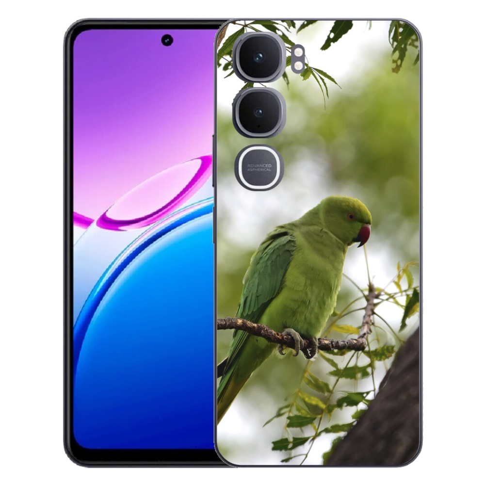 Gelový kryt mmCase na Vivo Y31 5G - zelený papoušek