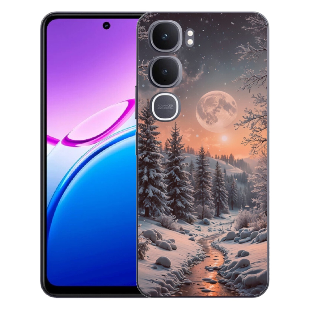 Gelový kryt mmCase na Vivo Y31 5G - zimní krajina 2