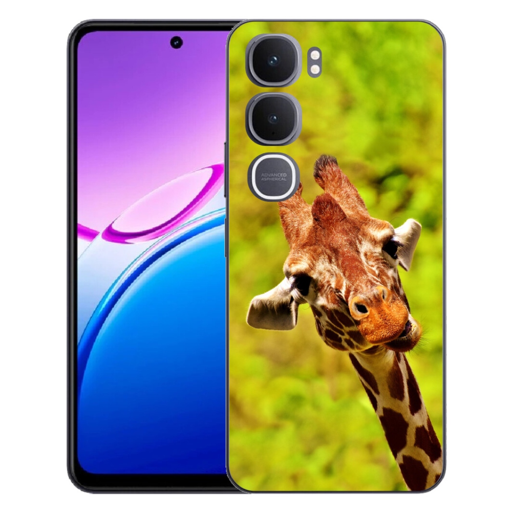 Gelový kryt mmCase na Vivo Y31 5G - žirafa