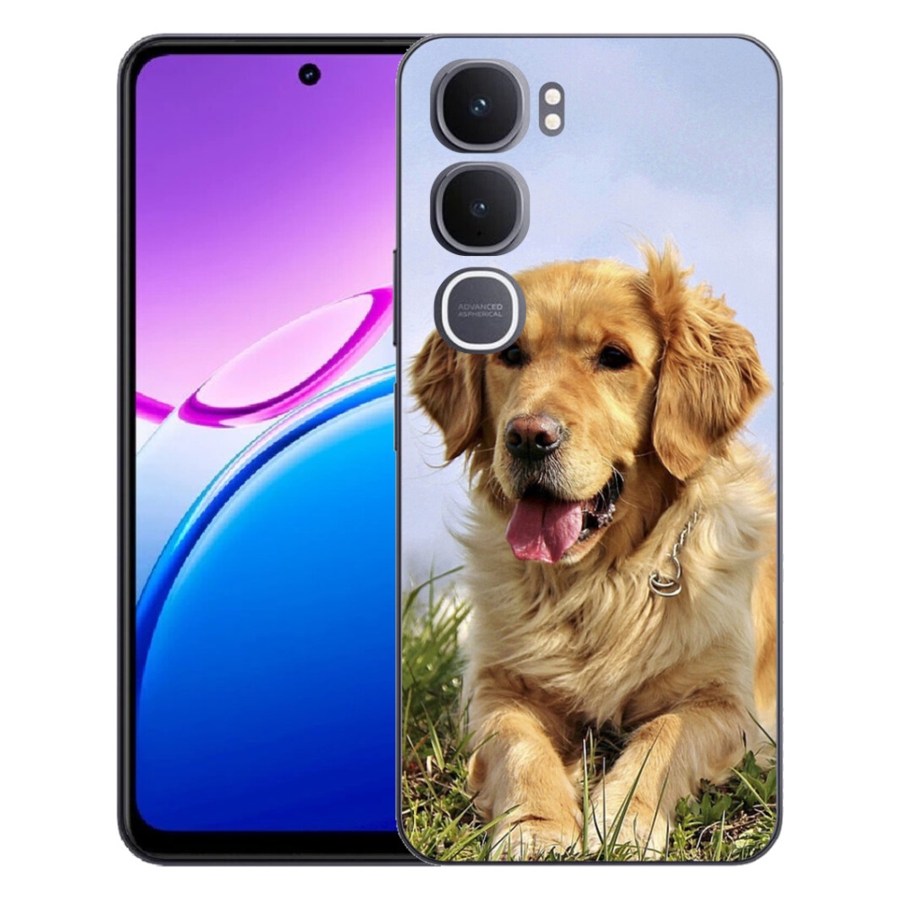 Gelový kryt mmCase na Vivo Y31 5G - zlatý retrívr