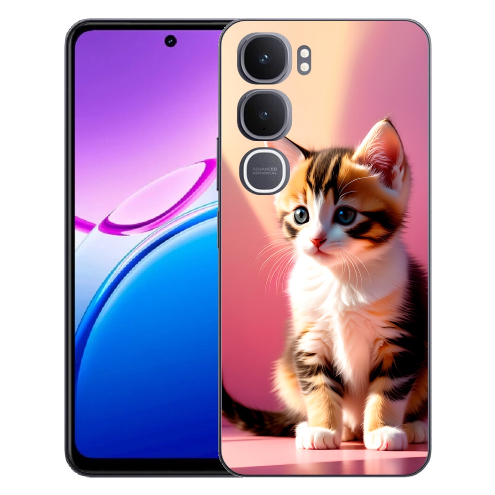 Gelový kryt mmCase na Vivo Y31 5G - zvědavé kotě 2