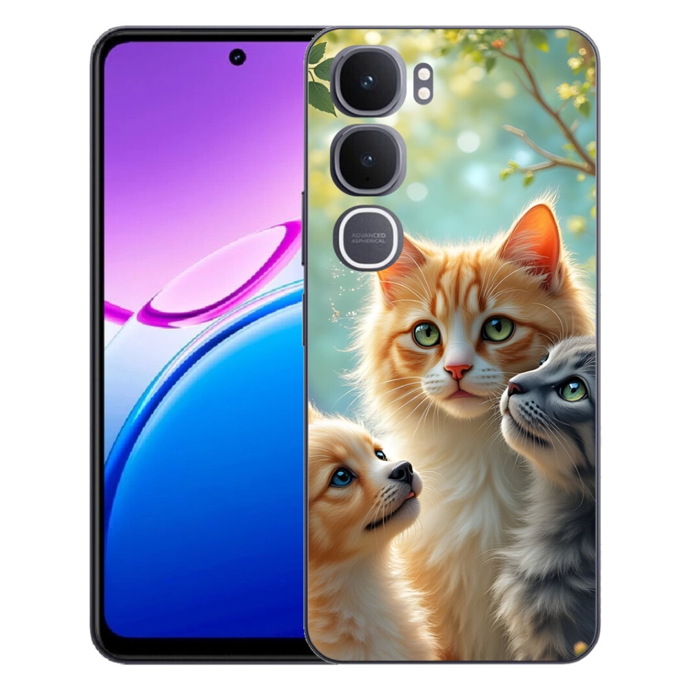Gelový kryt mmCase na Vivo Y31 5G - zvířecí přátelství 2