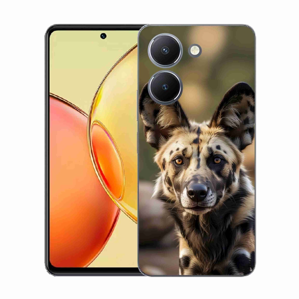 Gelový kryt mmCase na Vivo Y36 - africký divoký pes