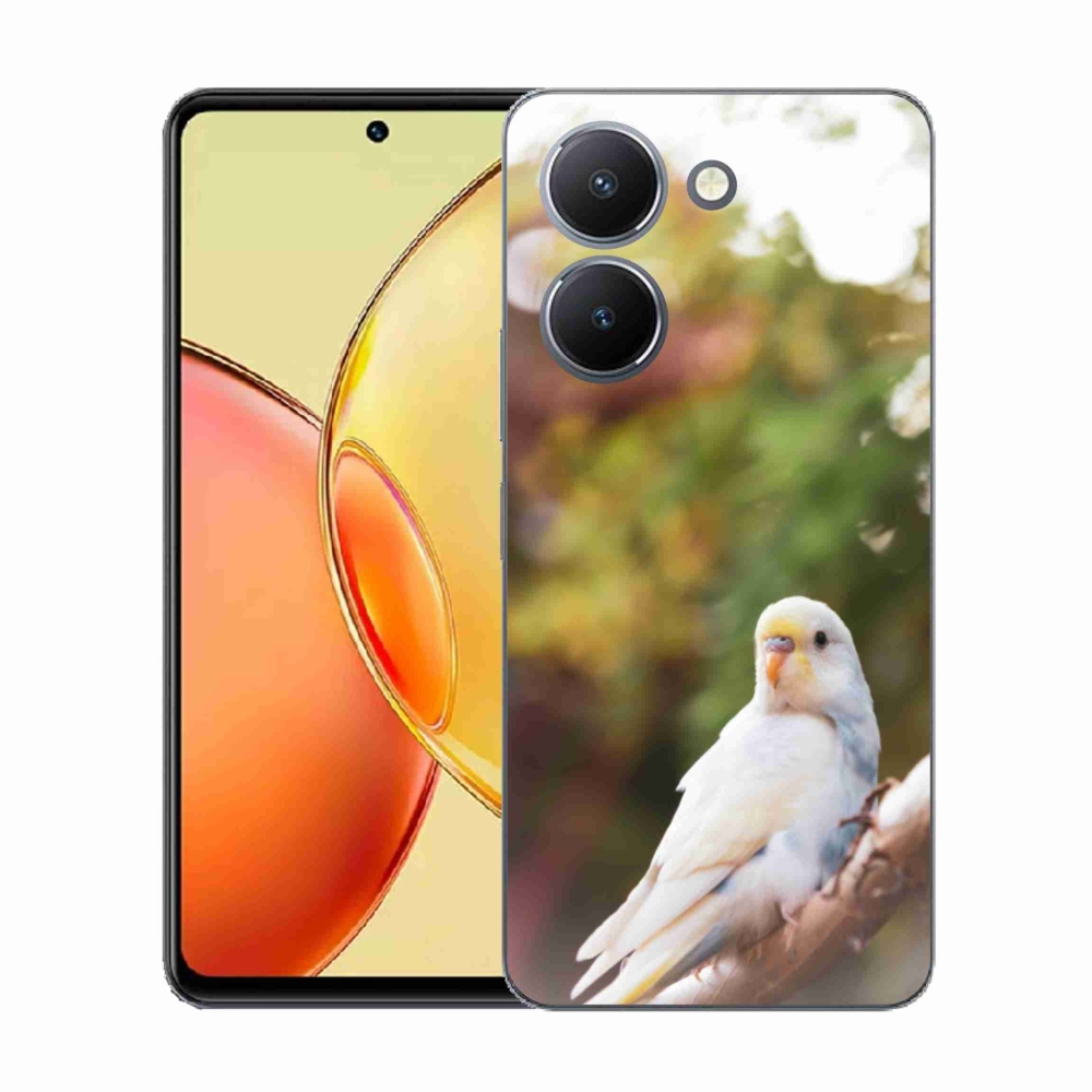 Gelový kryt mmCase na Vivo Y36 - andulka bílá