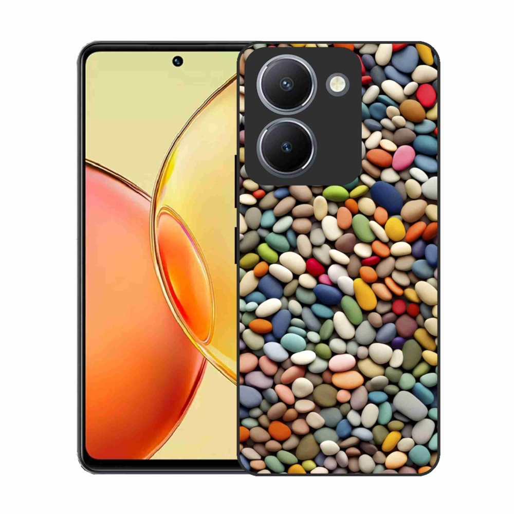 Gelový kryt mmCase na Vivo Y36 - barevné kamínky 2