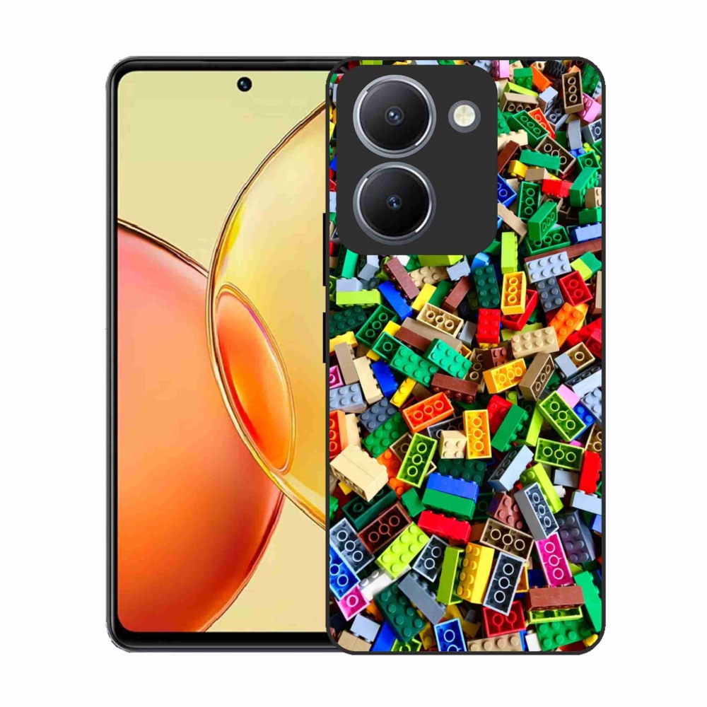 Gelový kryt mmCase na Vivo Y36 - barevné stavební kostky