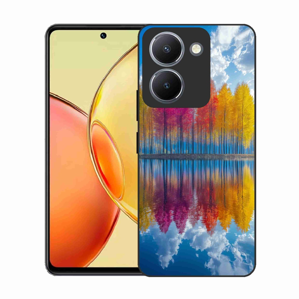 Gelový kryt mmCase na Vivo Y36 - barevné stromy