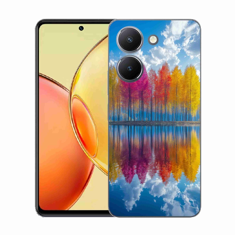 Gelový kryt mmCase na Vivo Y36 - barevné stromy